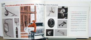 1970 Ford Bronco Econoline Trucks Accessories Sales Brochure Original