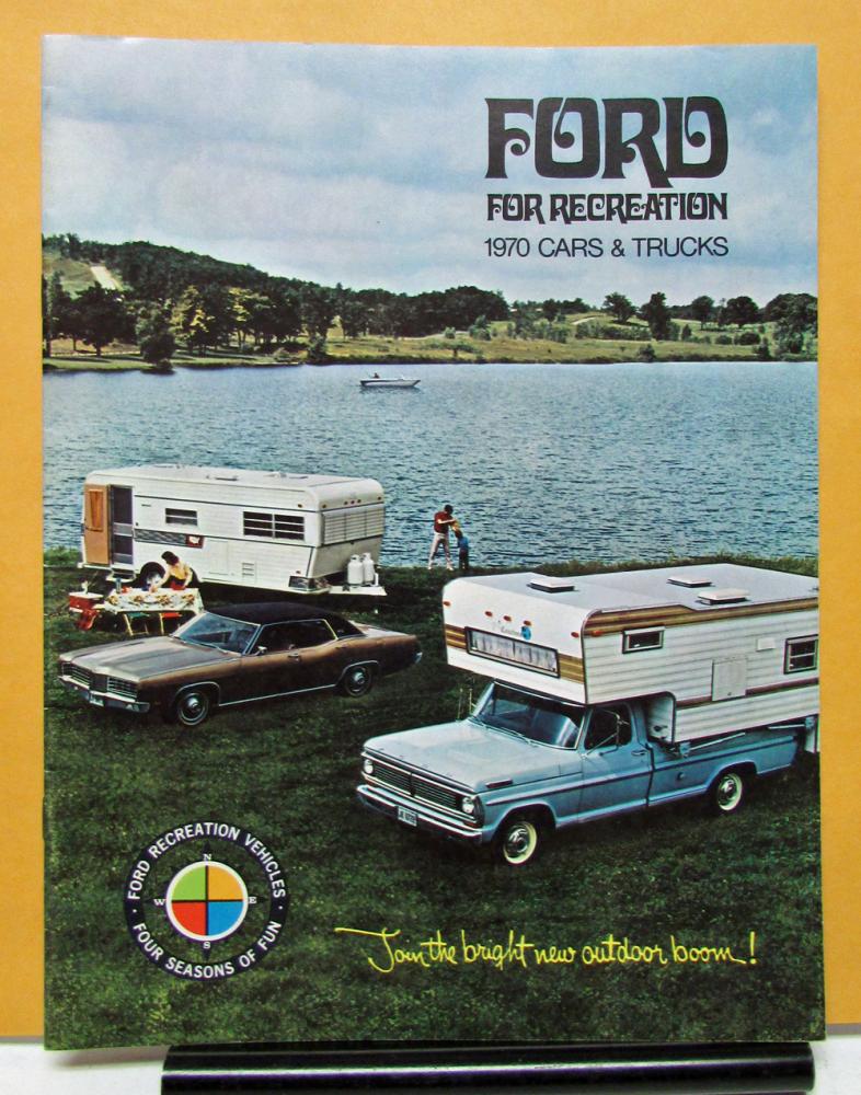 1970 Ford Recreational Car Truck Torino Ranchero Mustang Bronco Sales Brochure