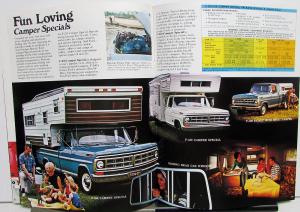 1971 Ford Truck Model F 100 250 350 4 W/D Pickup Drive Brochure Features Specs