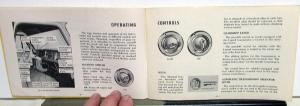 1965 Chevrolet Truck Owners Manual Series 10-30 CK Original Care & Op Pickup