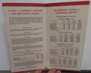 1932 Oldsmobile Six & Eight Equipment & Accessories Price Sales Folder Original
