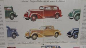 1933 Oldsmobile 6 & 8 Roomier & Finer Color Sales Folder Original