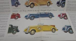 1933 Oldsmobile 6 & 8 Roomier & Finer Color Sales Folder Original