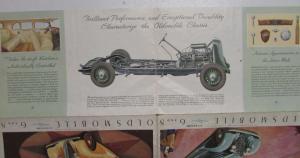 1933 Oldsmobile 6 & 8 Roomier & Finer Color Sales Folder Original