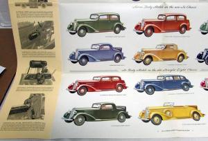 1933 Oldsmobile 6 & 8 Roomier & Finer Color Sales Folder Original