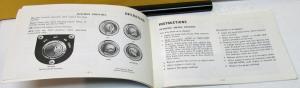 1968 Chevrolet Truck Owners Manual Series 20-80 Diesel V6 Gas Original Care & Op