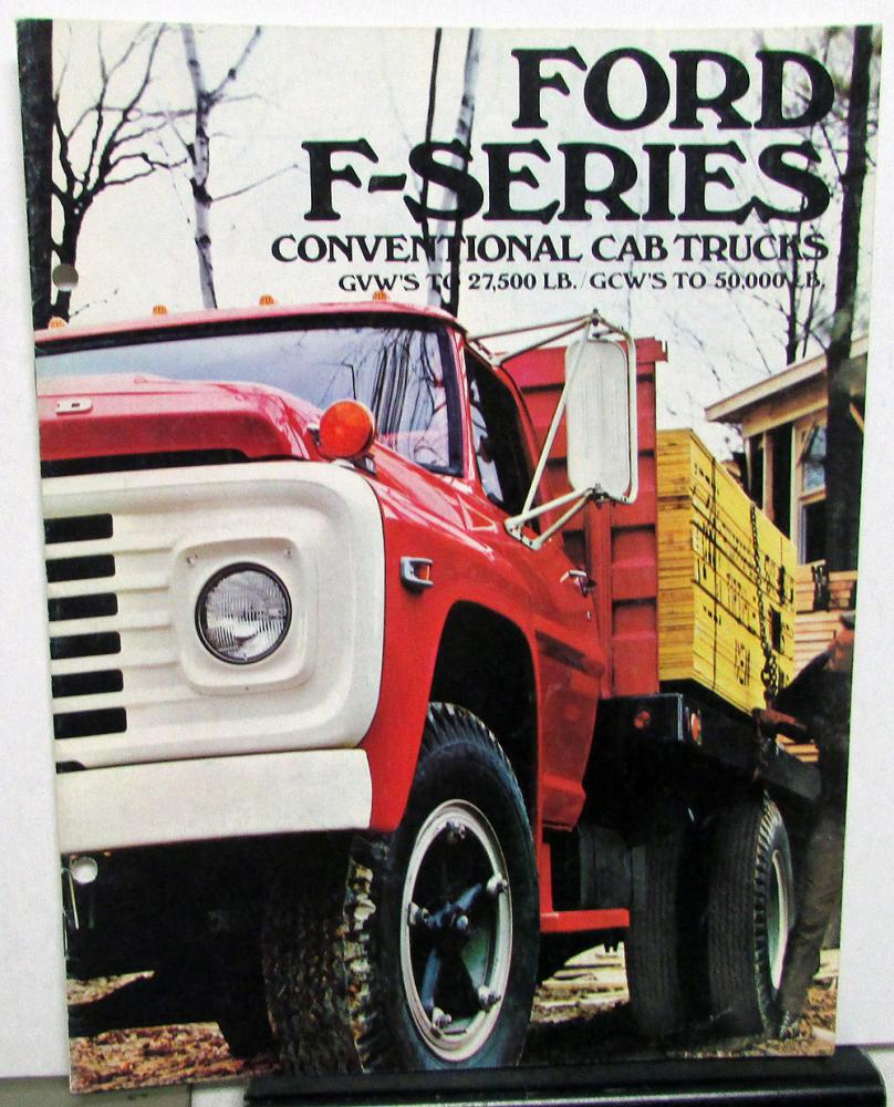 1971 Ford Conventional Cab Truck F 500 to 7000 Sales Brochure Original