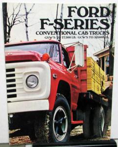 1971 Ford Conventional Cab Truck F 500 to 7000 Sales Brochure Original