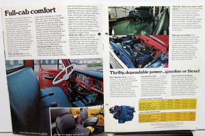 1971 Ford Conventional Cab Truck F 500 to 7000 Sales Brochure Original