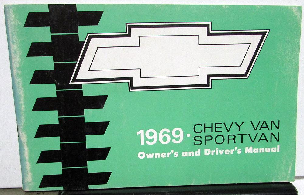 1969 Chevrolet Truck Owners Manual Original Chevy Van SportVan Care & Op