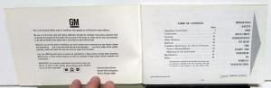 1969 Chevrolet Truck Owners Manual Original Chevy Van SportVan Care & Op