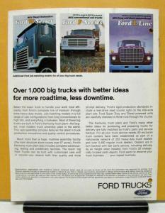 1972 Ford Tilt Cab C Series Trucks 600 Thru 8000 Sales Brochure Original