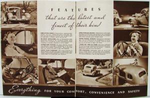 1936 Oldsmobile Eight L36 Sales Brochure Emphasis on Features Original