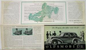 1936 Oldsmobile Six & Eight F & L Sales Folder Dutch Text Belgium Market Orig
