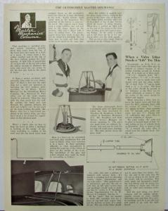 1936 Oldsmobile Master Mechanic Bulletin 1 No 3 Ed Course Service Sch Orig