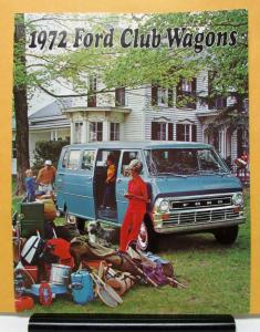 1972 Ford Club Custom Chateau Wagon Truck Sales Brochure Specifications Original