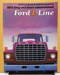 1972 Ford L Line Long & Short Conventional LTS L LN LT LNT Series Sales Brochure