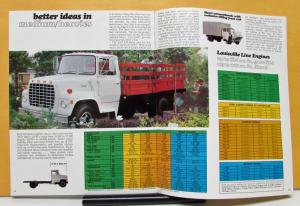 1972 Ford L Line Long & Short Conventional LTS L LN LT LNT Series Sales Brochure