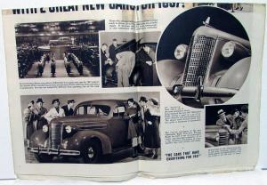 1937 Oldsmobile Six Eight Pictorial Sales Folder Newsprint Style Original