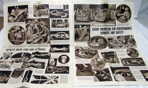 1937 Oldsmobile Six Eight Pictorial Sales Folder Newsprint Style Original