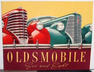 1938 Oldsmobile 6 & 8 Full Line Sales Brochure With Specs Original Color