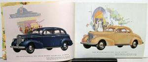 1938 Oldsmobile 6 & 8 Full Line Sales Brochure With Specs Original Color