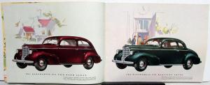 1938 Oldsmobile 6 & 8 Full Line Sales Brochure With Specs Original Color