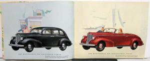 1938 Oldsmobile 6 & 8 Full Line Sales Brochure With Specs Original Color