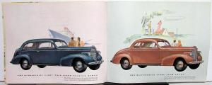 1938 Oldsmobile 6 & 8 Full Line Sales Brochure With Specs Original Color