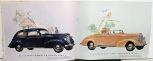 1938 Oldsmobile 6 & 8 Full Line Sales Brochure With Specs Original Color