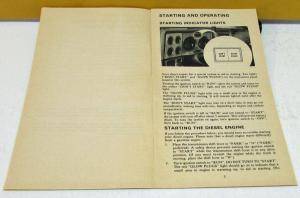 1979 Chevrolet Truck Owners Manual Supplement Original Diesel Engine Light Duty