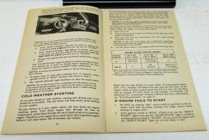 1979 Chevrolet Truck Owners Manual Supplement Original Diesel Engine Light Duty
