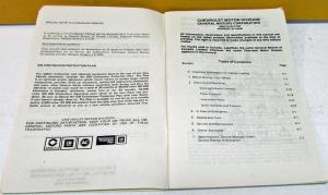 1982 Chevrolet Truck Owners Manual Original Forward Control Models Care & Op