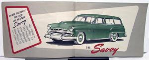 1951 Dodge Savoy Suburban Kingsway Canadian Dealer Sales Brochure Folder