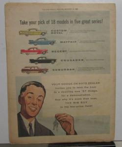 1957 Dodge Canadian Newspaper Insert Custom Royal Mayfair Regent Crusader Wagon