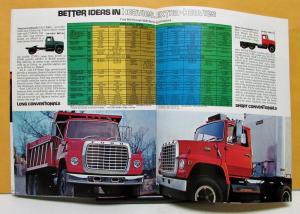 1973 Ford Long Short Conventional Truck L Line Series Sales Brochure Original