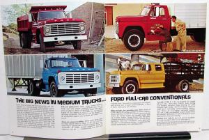 1973 Ford Conventional Cab Trucks F Series 500 Thru 7000 Sales Brochure Original