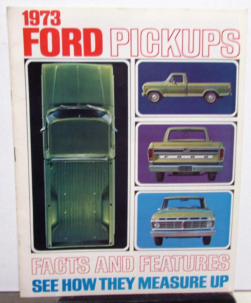 1973 Ford Truck Pickup Model F 100 250 350 Sales Brochure