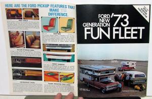 1973 Ford Truck Pickup Model F 100 250 350 Sales Brochure