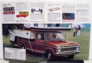 1973 Ford Truck Pickup Model F 100 250 350 Sales Brochure