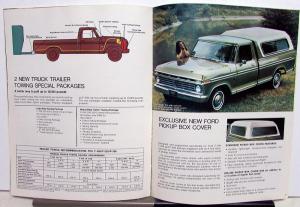 1973 Ford Truck Pickup Model F 100 250 350 Sales Brochure
