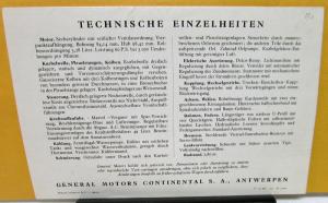 1930 Pontiac Foreign Dealer Sales Brochure Folder German Text Belgian Market