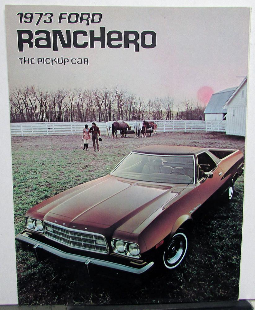 1973 Ford Ranchero Truck The Pickup Car Sales Brochure Folder Original