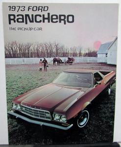 1973 Ford Ranchero Truck The Pickup Car Sales Brochure Folder Original