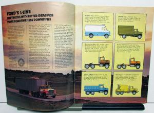 1974 Ford L Line Truck L LN LNT LTS 600 700 750 800 900 8000 9000 Sales Brochure