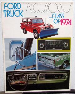 1974 Ford Truck Accessories F 100 Bronco Econoline Sales Brochure