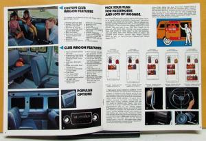 1974 Ford Club Wagon Custom Chateau Sales Brochure Specs Van Truck Original