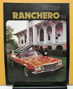 1974 Ford Ranchero Pickup Truck Canadian Sales Folder & Specifications Original