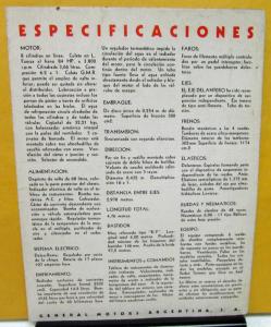 1934 Pontiac Foreign Dealer Sale Brochure Folder Spanish Text Argentinian Market