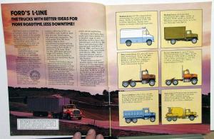 1975 Ford L Line Truck Series L LN LNT LTS 600 thru 9000 Sales Brochure Original